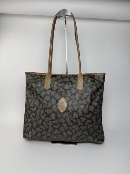 Sacs cabas vintage Yves Saint Laurent en cuir marron noir gris