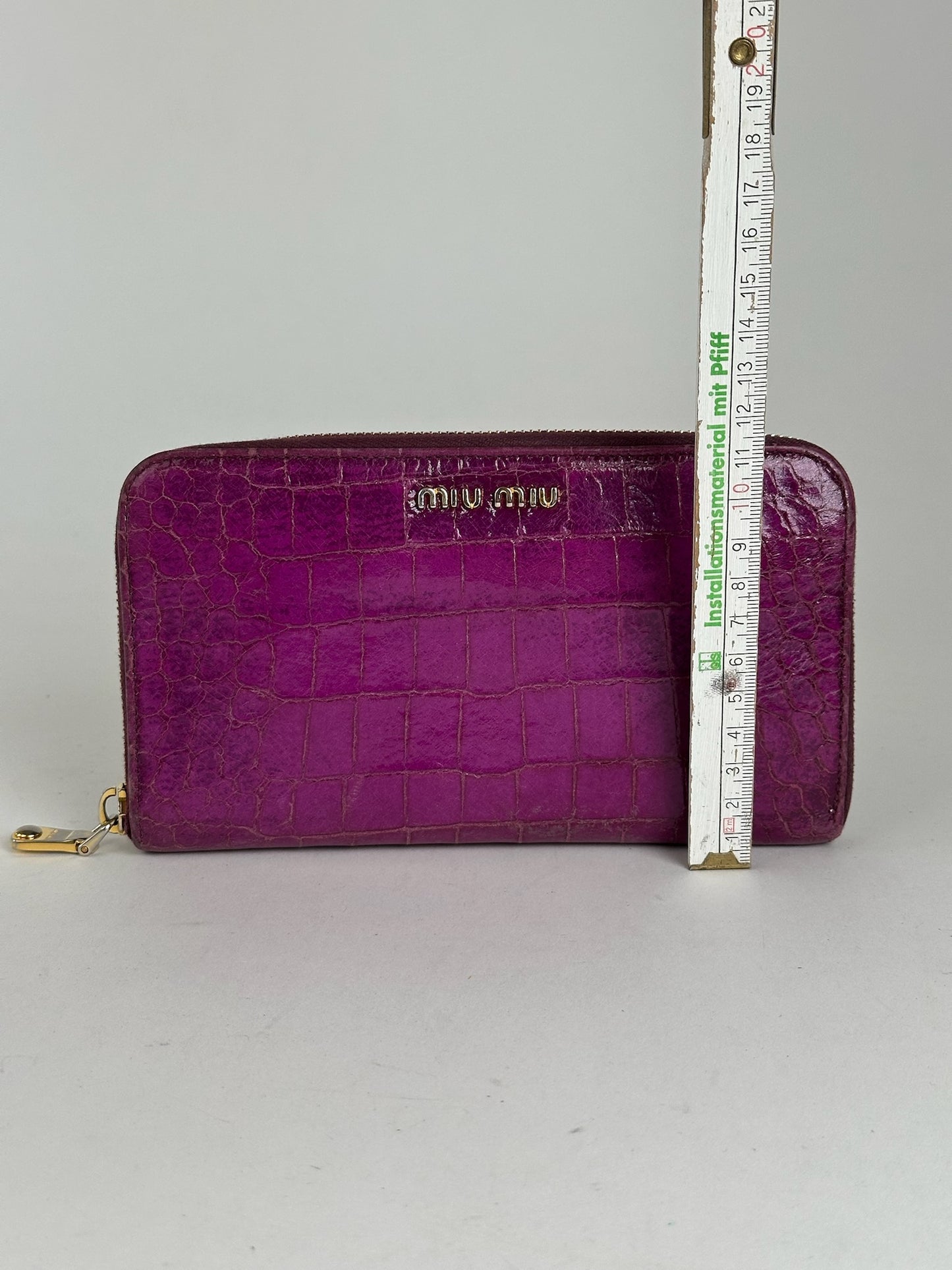 Vintage Miu Miu Leather Wallet Purple
