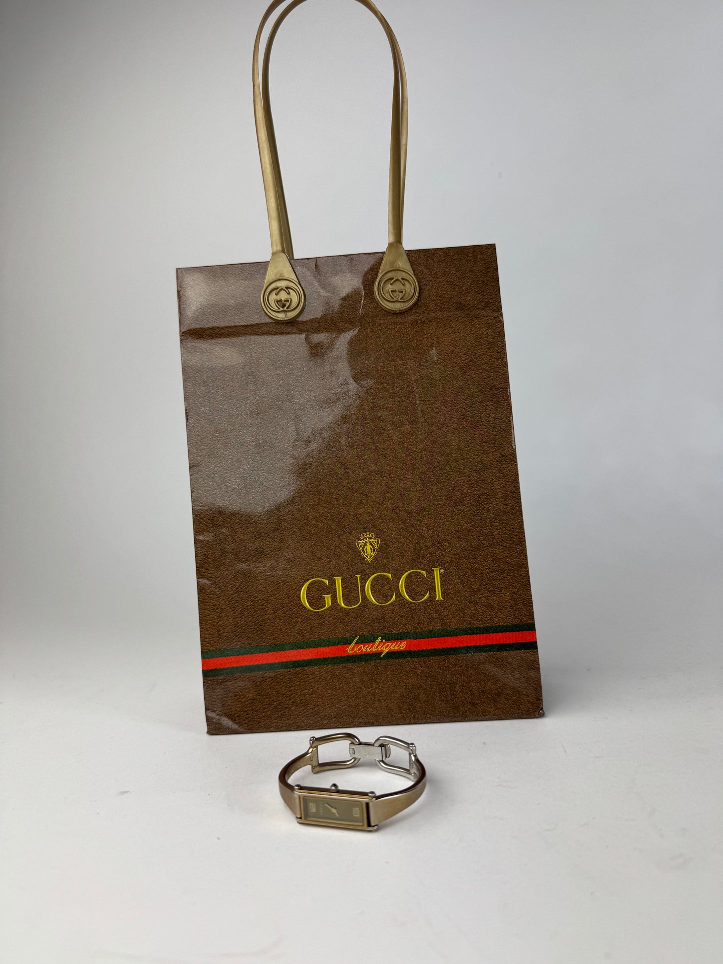 Vintage Gucci Bronze Horsebit Quartz Watch