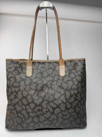 Sacs cabas vintage Yves Saint Laurent en cuir marron noir gris