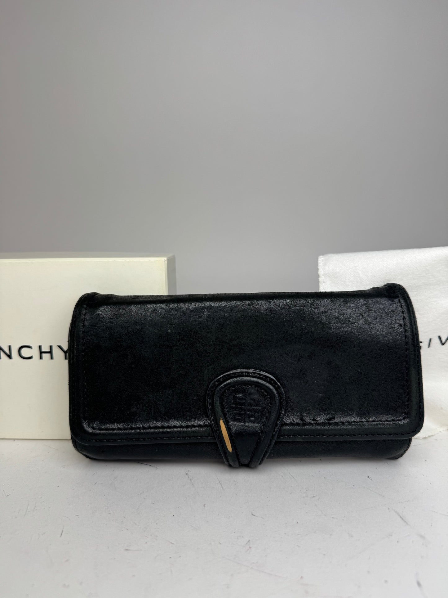 Vintage Givenchy Leather Wallet black