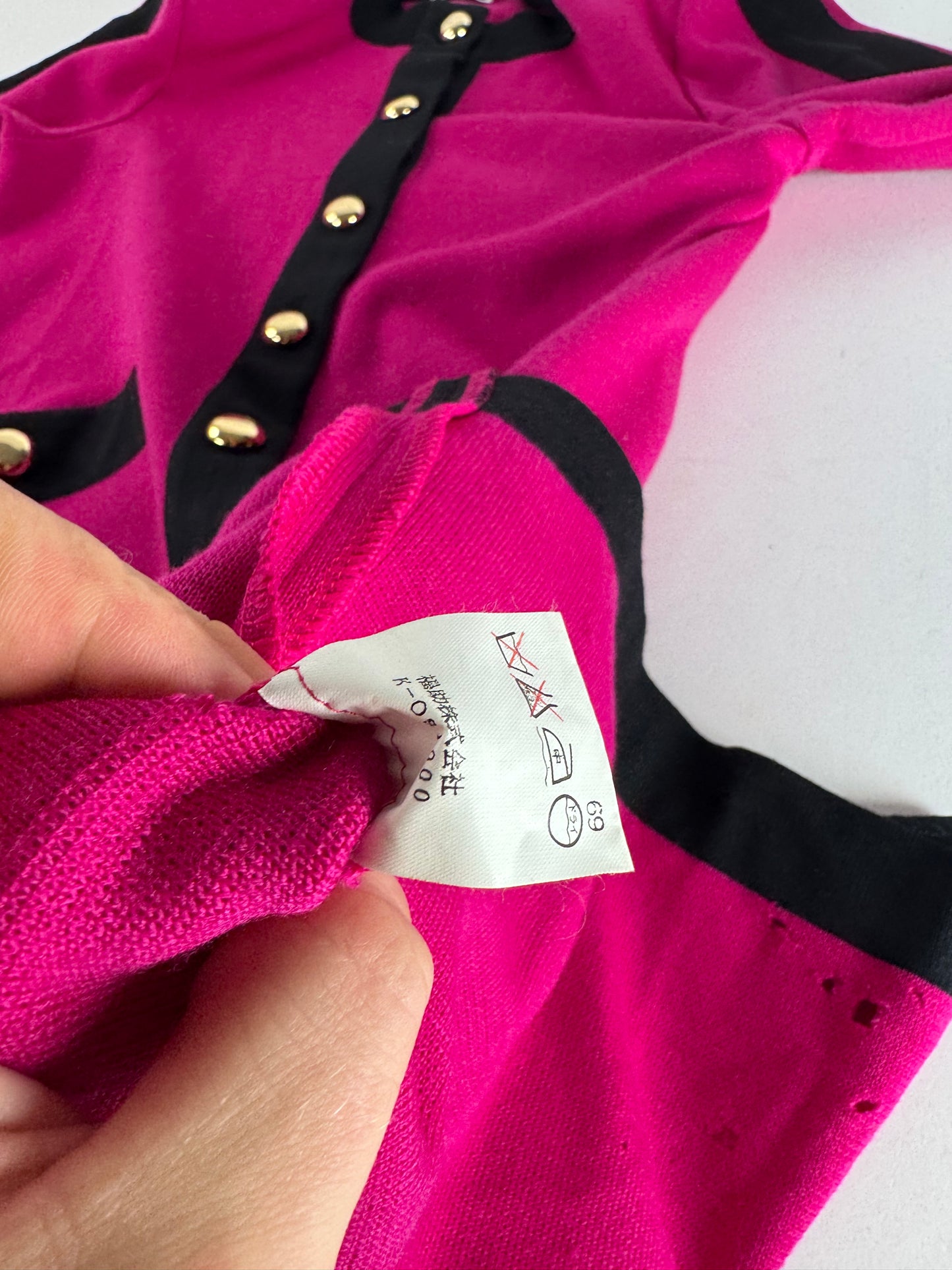 Vintage Yves Saint Laurent Dress Purple Black M