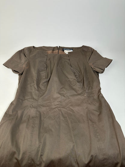 Vintage Ferragamo Cotton Stretch Dress Brown M