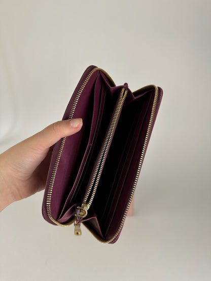 Vintage Miu Miu Leather Wallet Purple