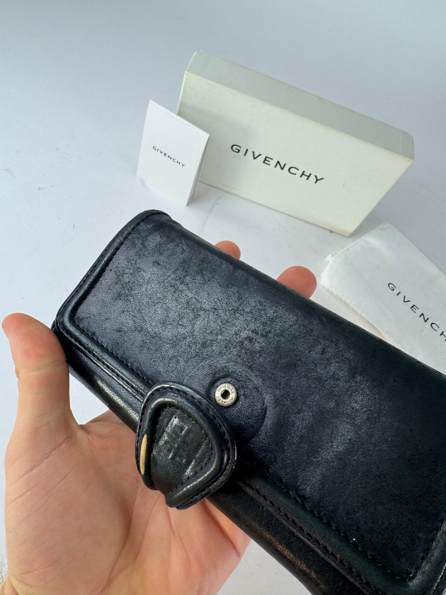 Vintage Givenchy Leather Wallet black