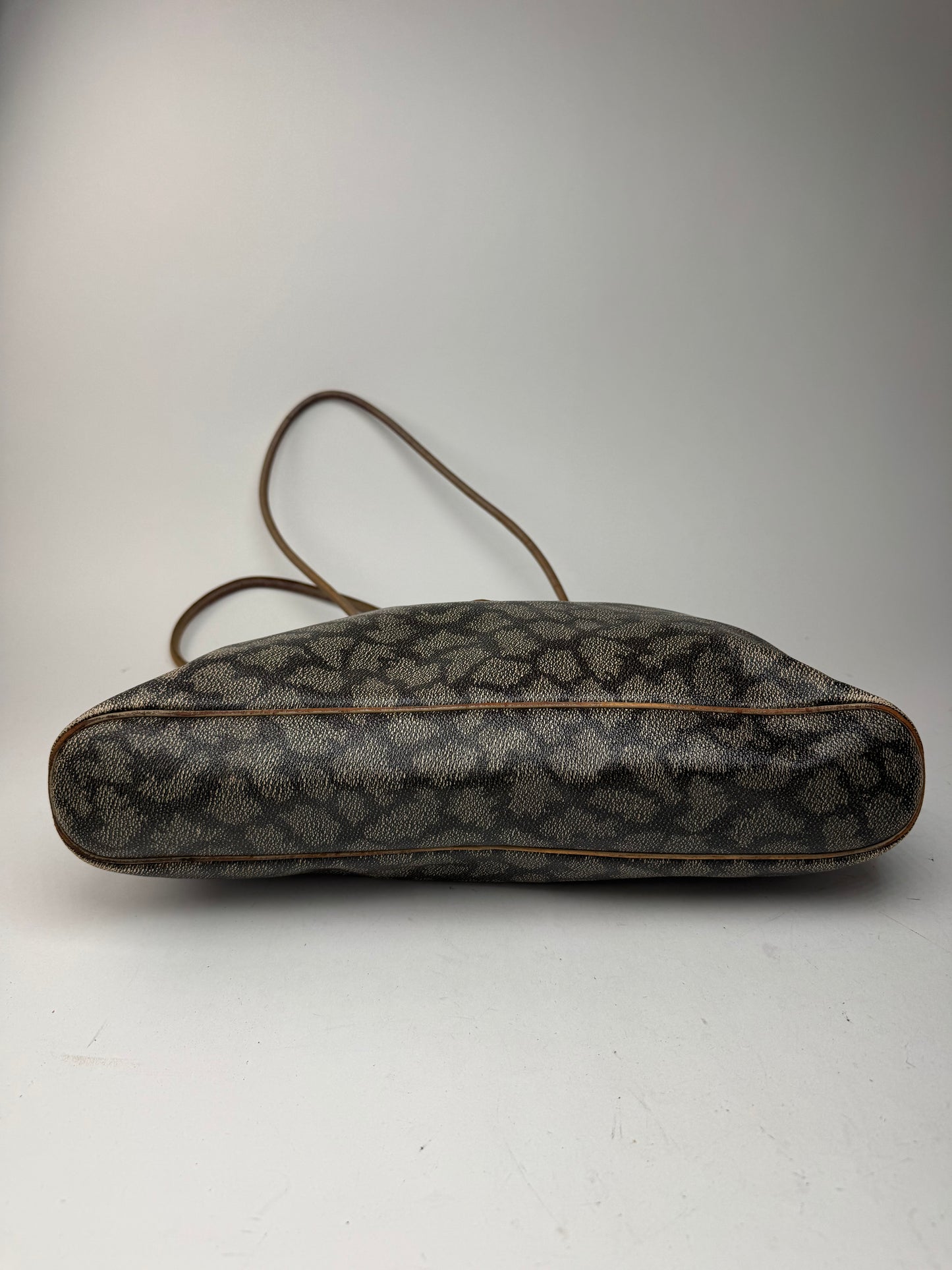 Sacs cabas vintage Yves Saint Laurent en cuir marron noir gris