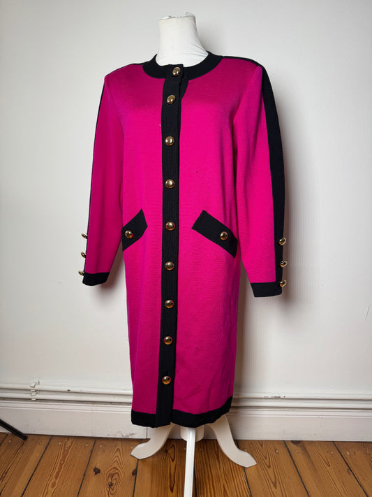 Vintage Yves Saint Laurent Dress Purple Black M