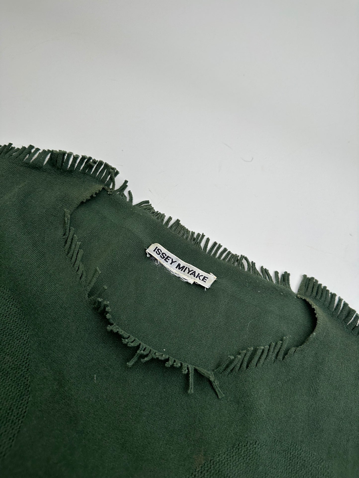 Vintage Issey Miyake Knitted Sweater Dark Green M