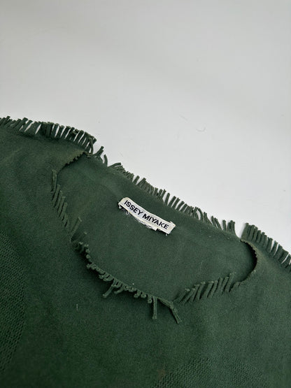 Vintage Issey Miyake Knitted Sweater Dark Green M