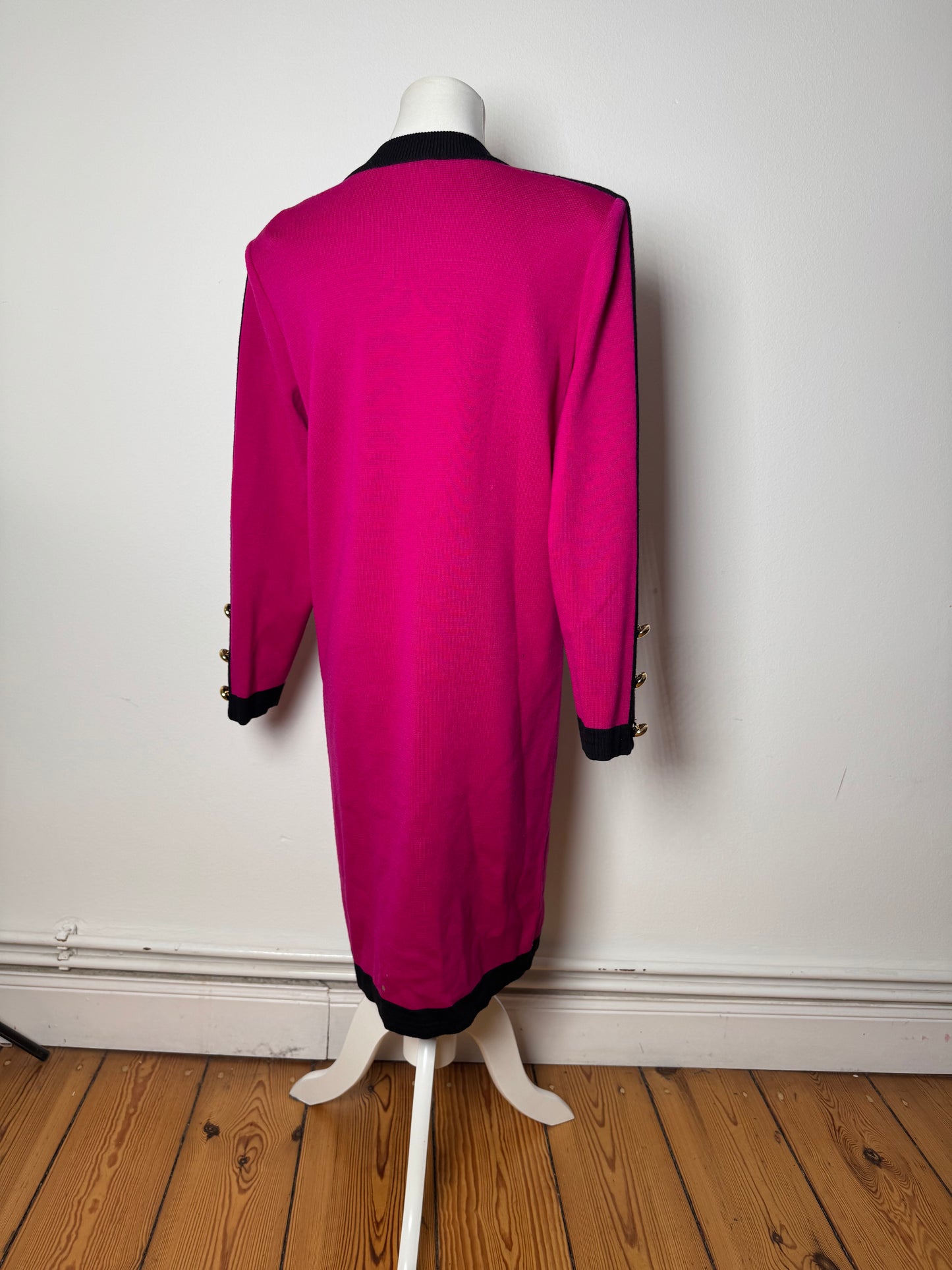 Vintage Yves Saint Laurent Dress Purple Black M