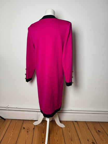 Vintage Yves Saint Laurent Dress Purple Black M