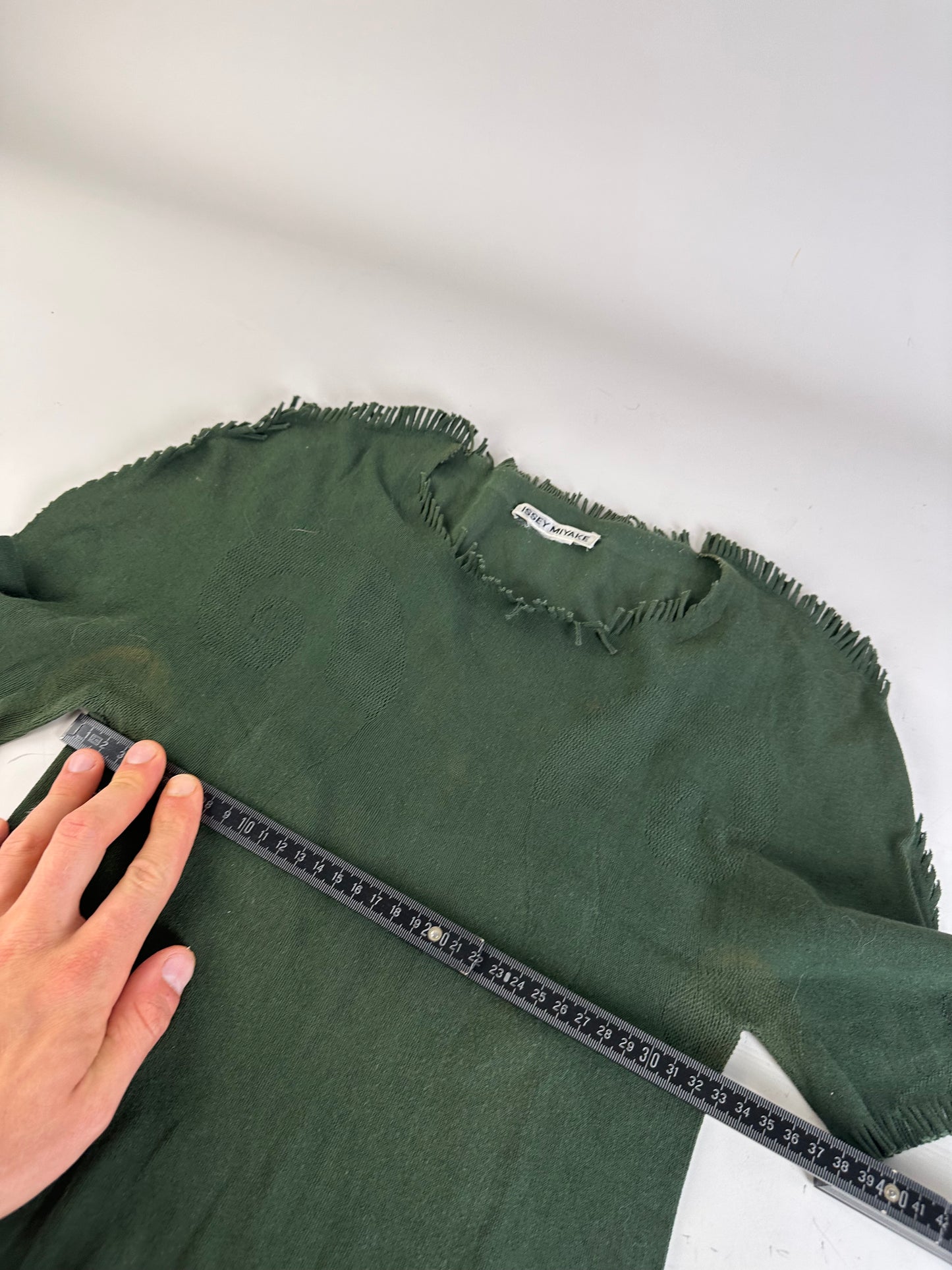 Vintage Issey Miyake Knitted Sweater Dark Green M