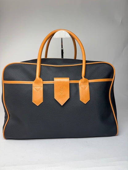 Vintage Yves Saint Laurent Travel Bag Black Brown
