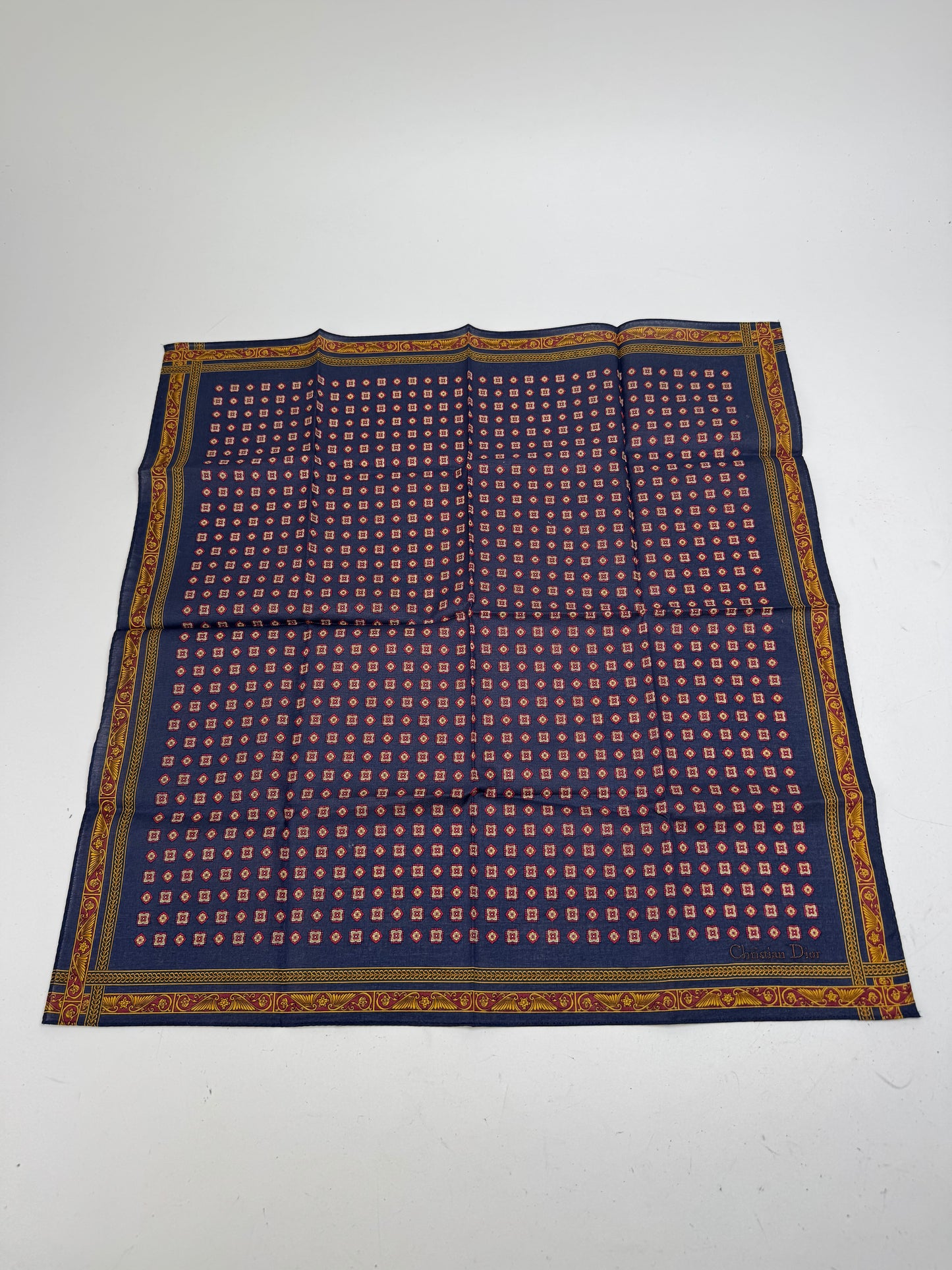 Vintage Dior Baroque Scarf Purple Gold