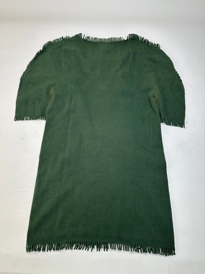 Vintage Issey Miyake Knitted Sweater Dark Green M