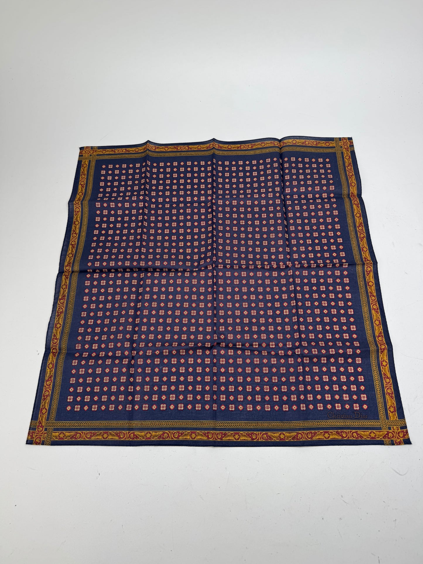 Vintage Dior Baroque Scarf Purple Gold