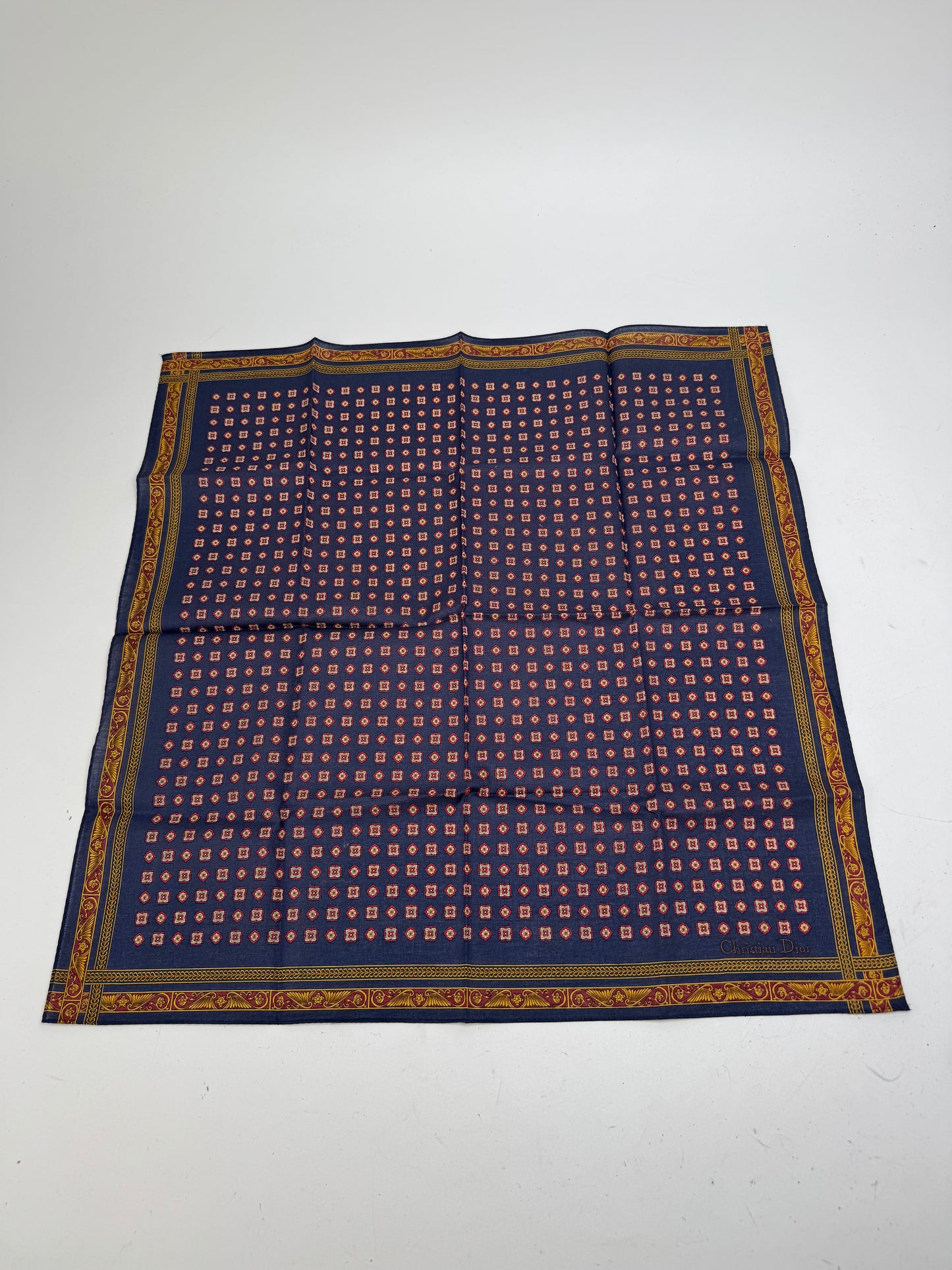 Vintage Dior Baroque Scarf Purple Gold