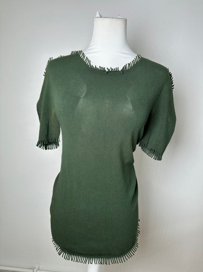 Vintage Issey Miyake Knitted Sweater Dark Green M