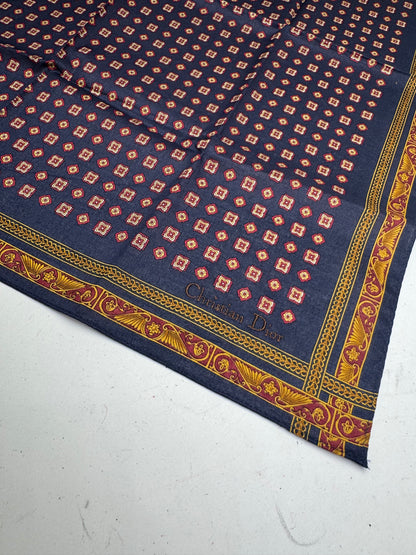 Vintage Dior Baroque Scarf Purple Gold