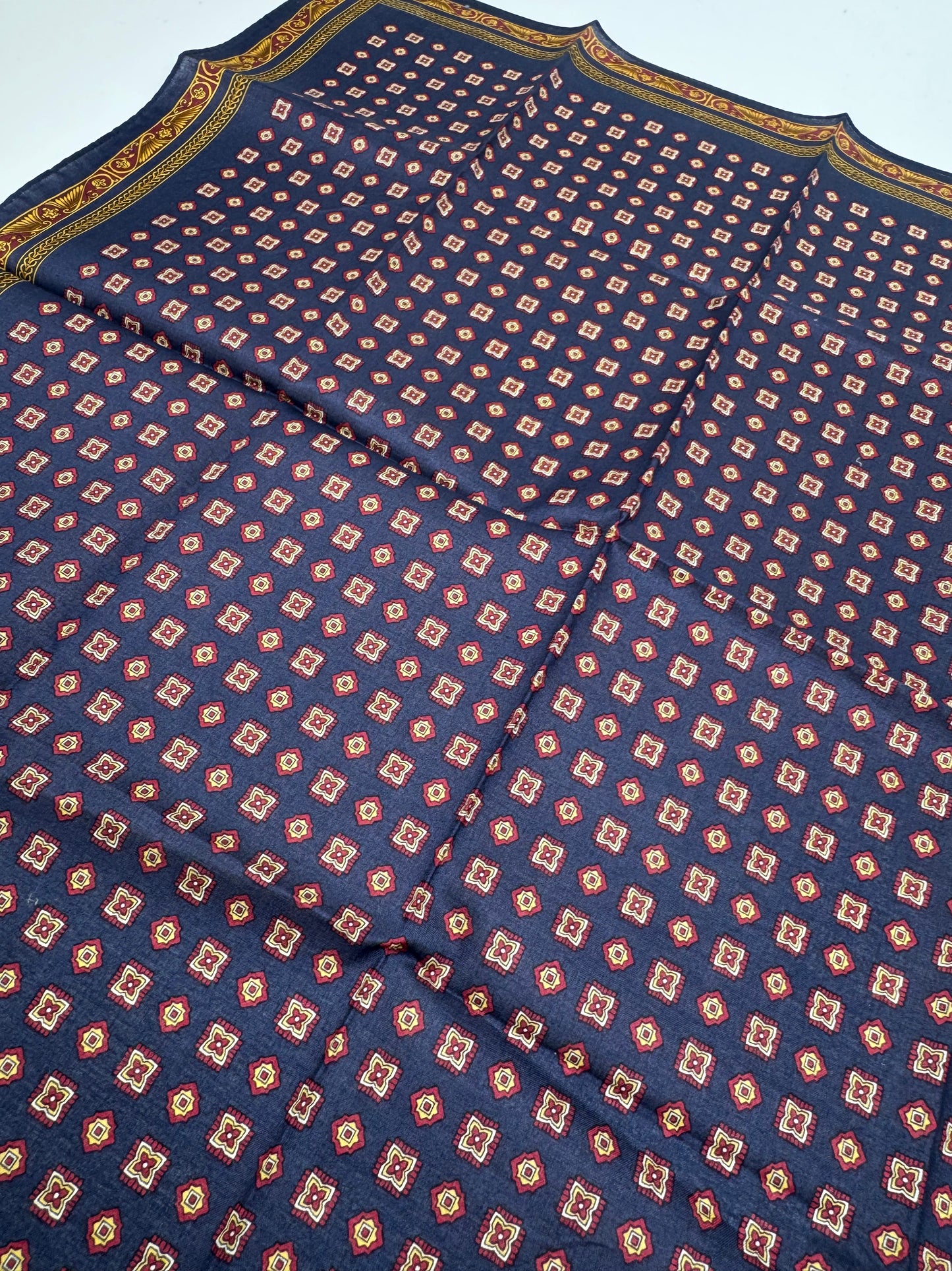 Vintage Dior Baroque Scarf Purple Gold