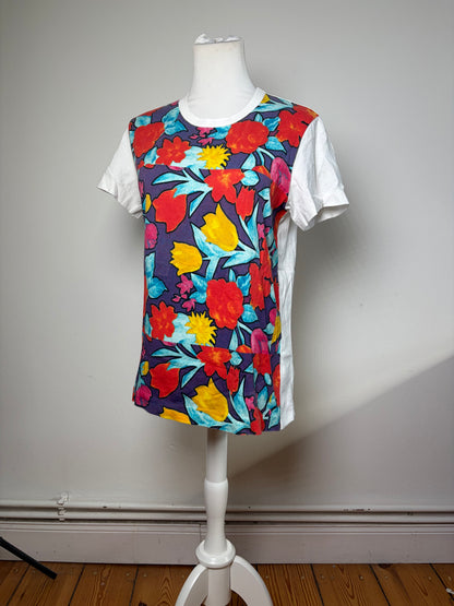 Vintage Comme des Garçons Floral Print Cotton T-Shirt Late 2000s M