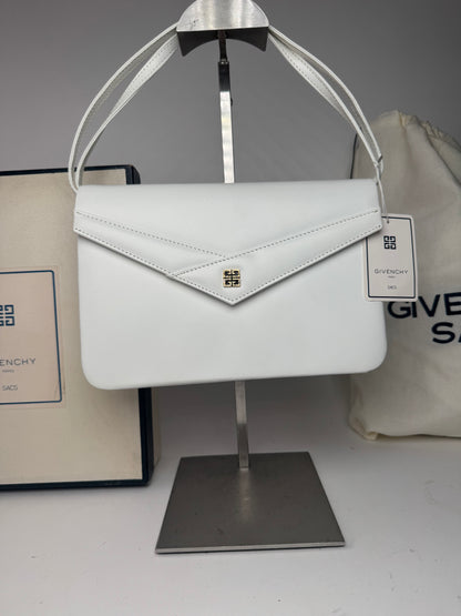 Sac vintage Givenchy 4G en cuir blanc à double sens