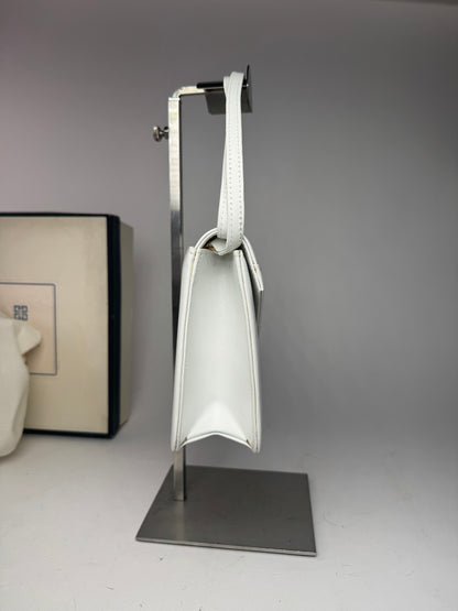 Sac vintage Givenchy 4G en cuir blanc à double sens