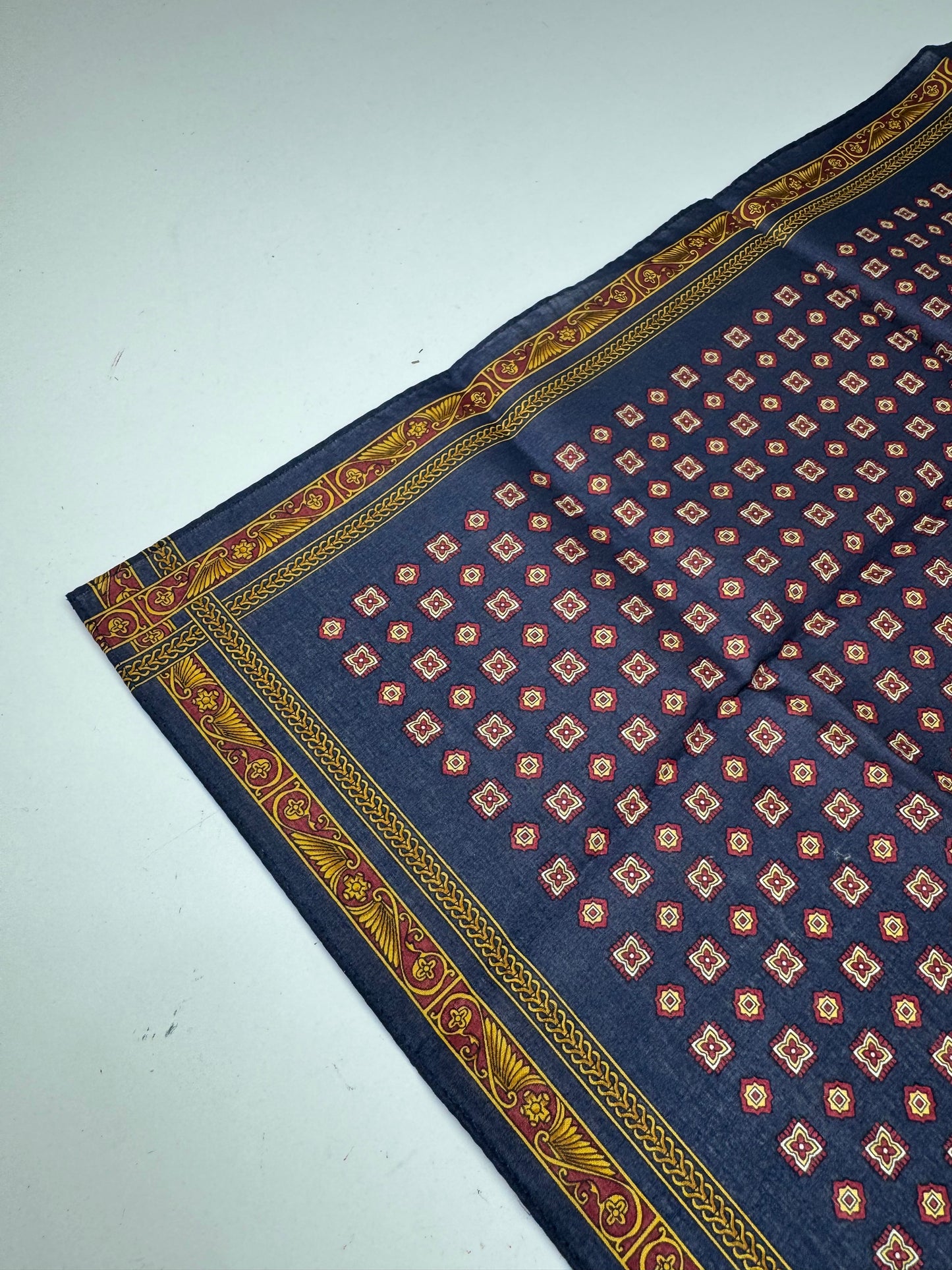 Vintage Dior Baroque Scarf Purple Gold