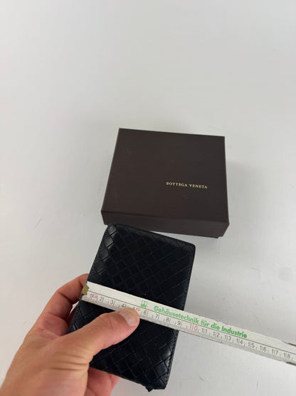 Vintage Bottega Veneta Intrecciato Leather wallet Black