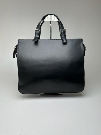 Vintage Yohji Yamamoto Leather Handbag black