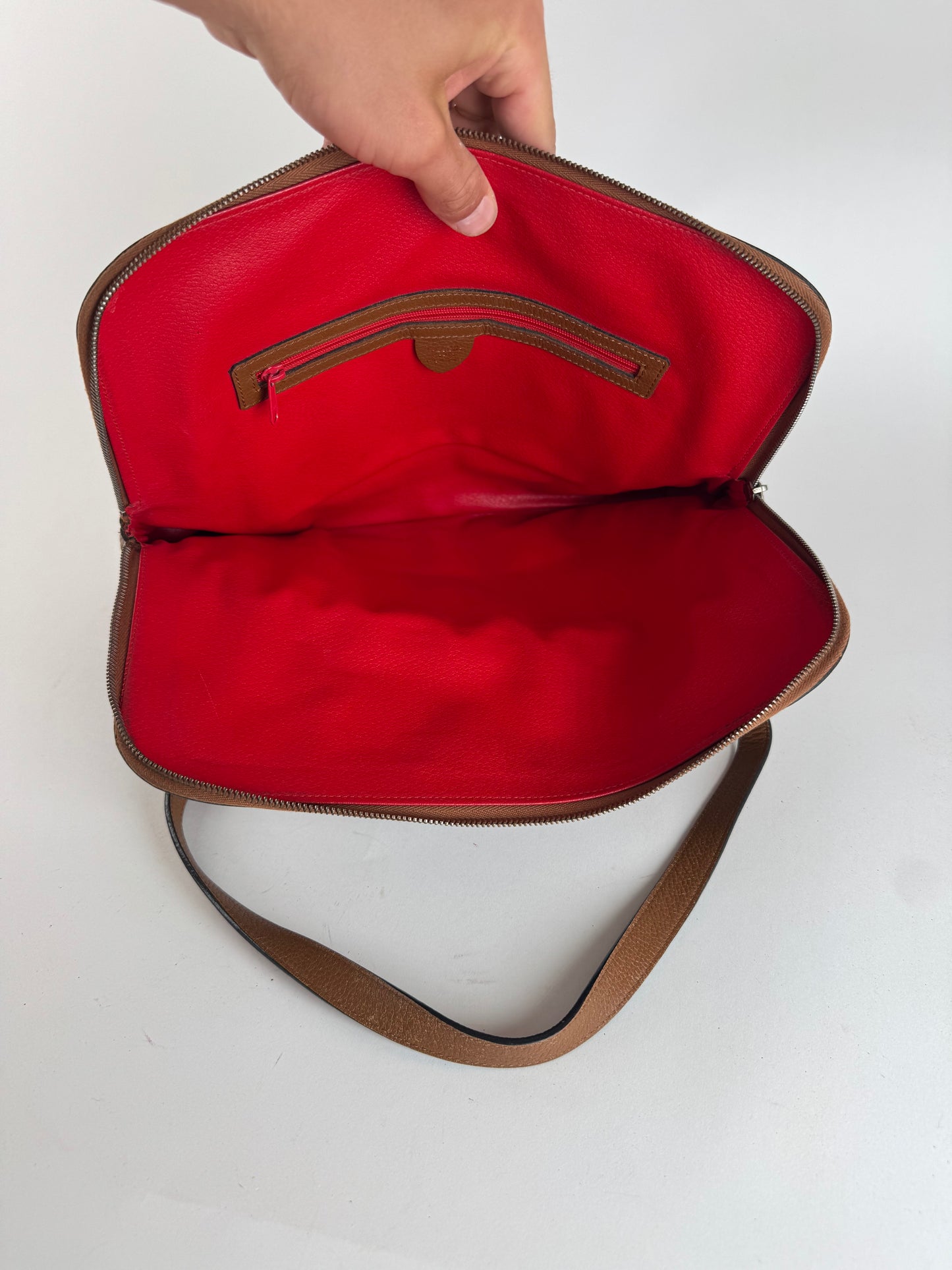 Sac à main vintage en cuir marron Céline Paris