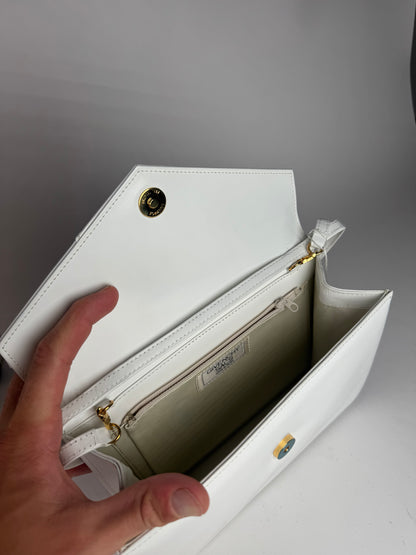 Sac vintage Givenchy 4G en cuir blanc à double sens