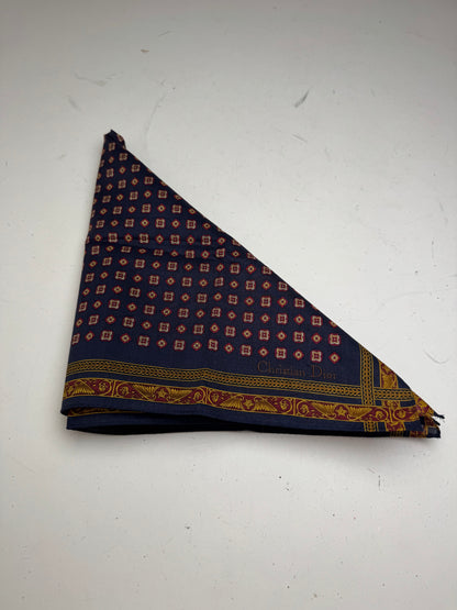 Vintage Dior Baroque Scarf Purple Gold