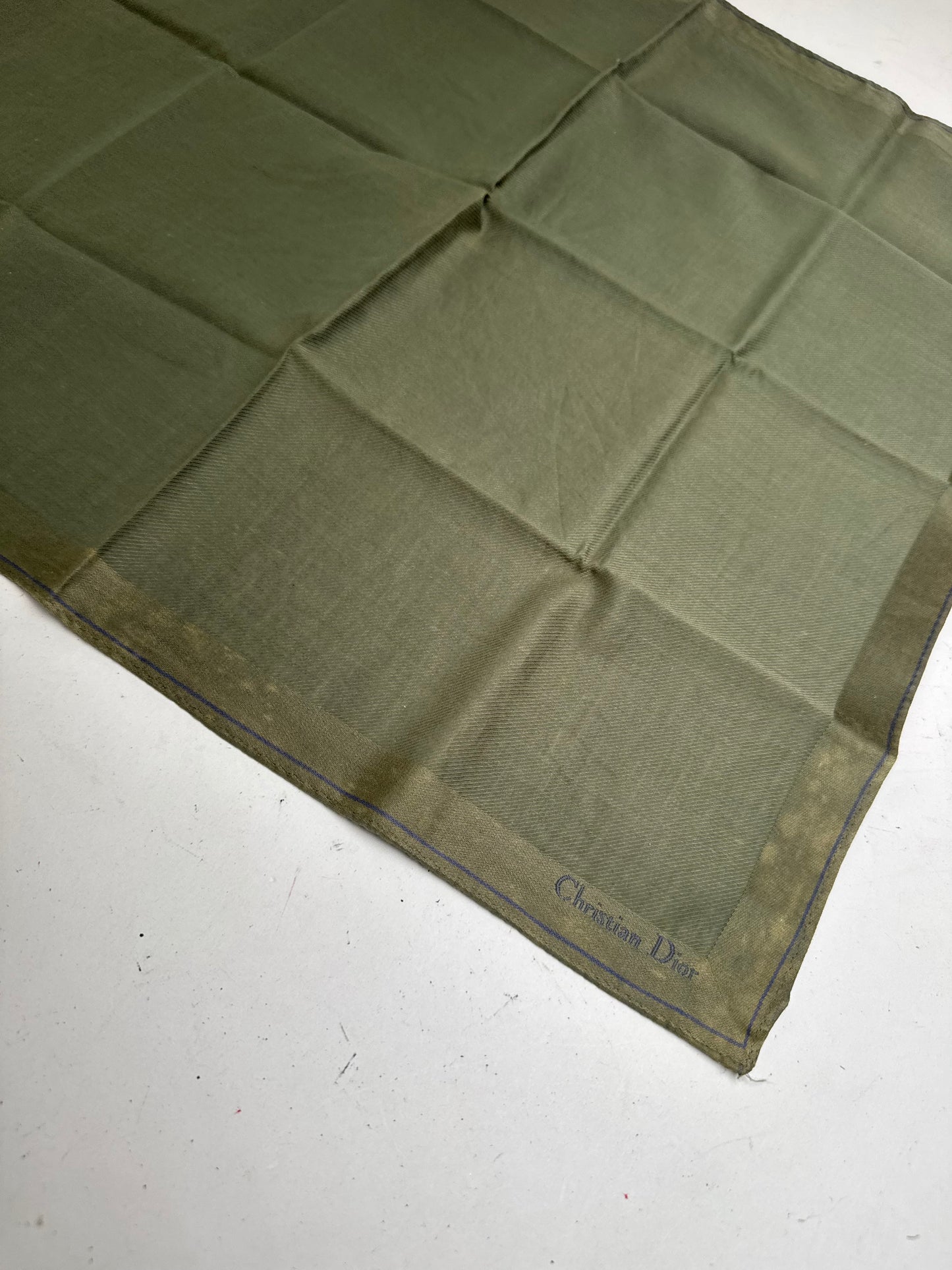 Vintage Dior Scarf Dark Green