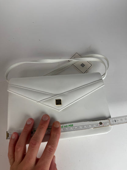 Sac vintage Givenchy 4G en cuir blanc à double sens