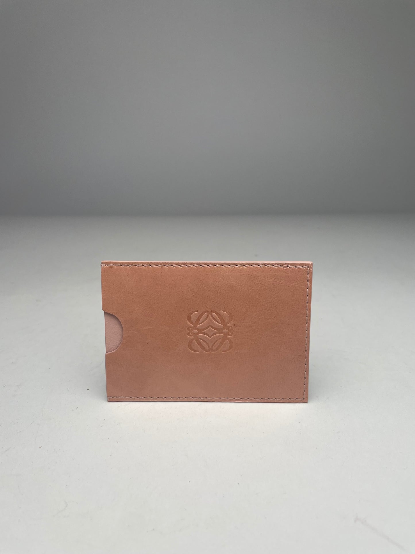 Vintage Loewe Madrid Leather Card Holder Pink