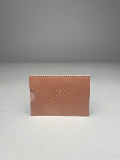 Vintage Loewe Madrid Leather Card Holder Pink