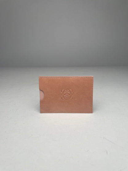 Vintage Loewe Madrid Leather Card Holder Pink