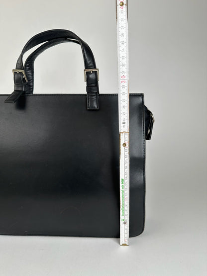 Vintage Yohji Yamamoto Leather Handbag black