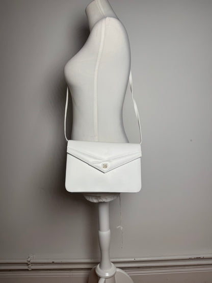 Sac vintage Givenchy 4G en cuir blanc à double sens