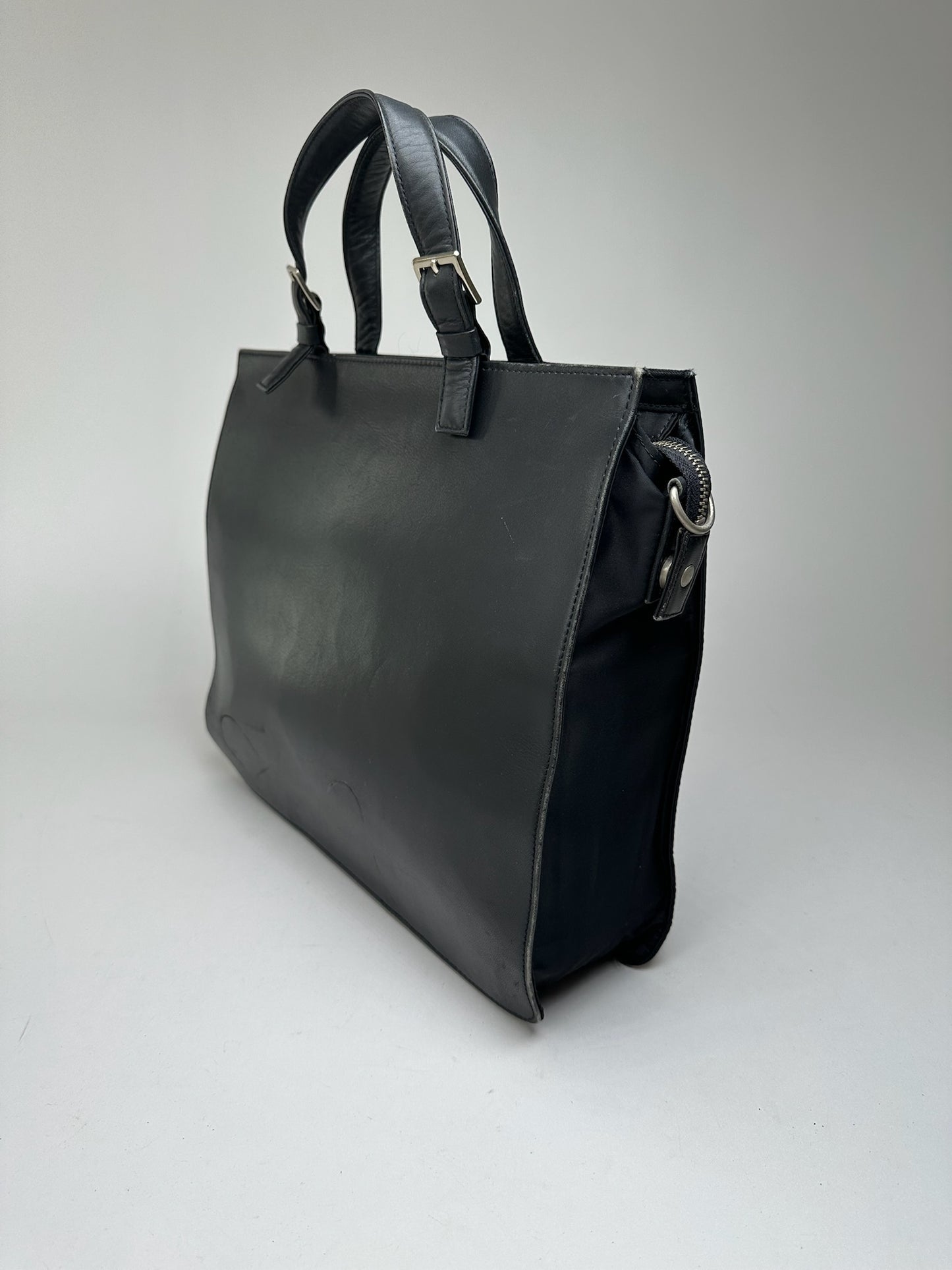 Vintage Yohji Yamamoto Leather Handbag black