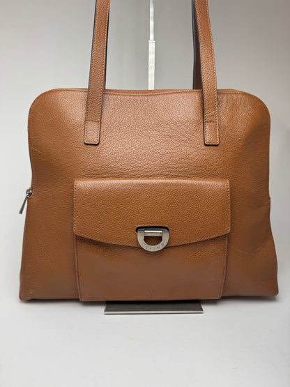 Sac à main vintage en cuir marron Céline Paris