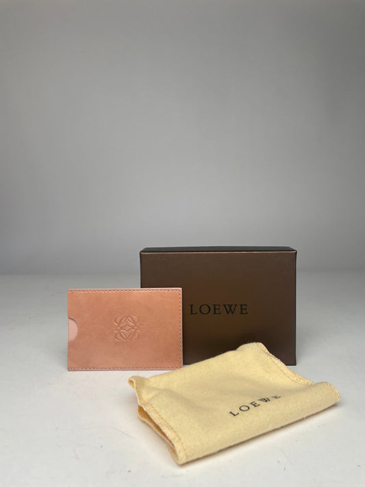 Vintage Loewe Madrid Leather Card Holder Pink