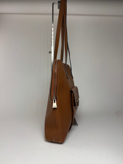 Sac à main vintage en cuir marron Céline Paris