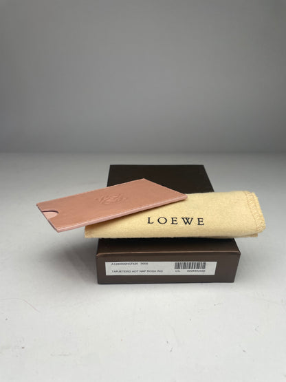 Vintage Loewe Madrid Leather Card Holder Pink