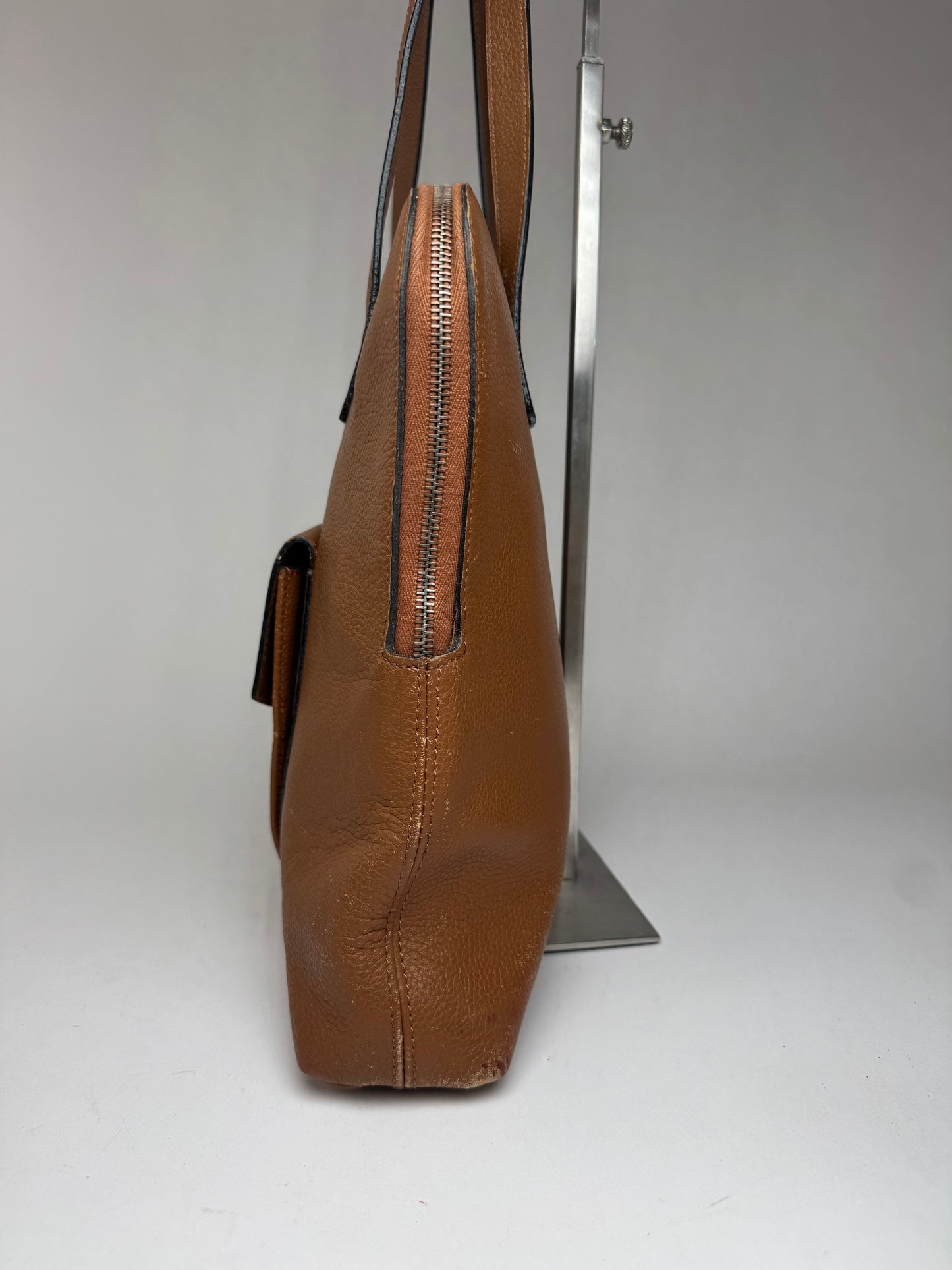 Sac à main vintage en cuir marron Céline Paris