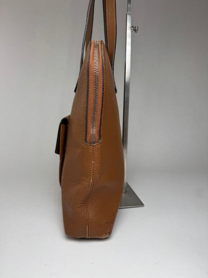 Sac à main vintage en cuir marron Céline Paris