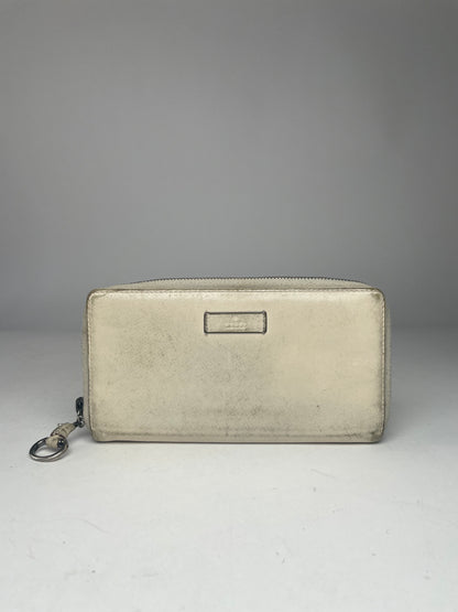 Vintage Gucci Leather Wallet White