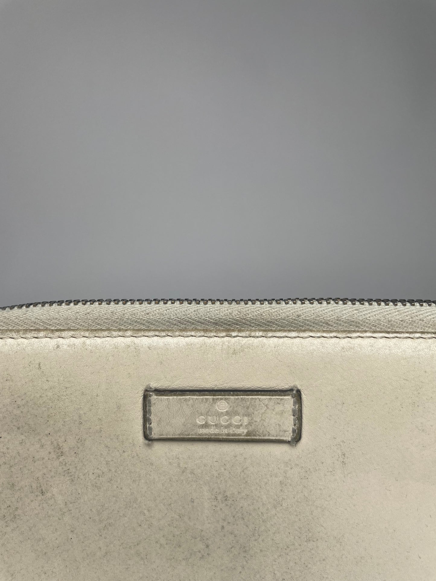 Vintage Gucci Leather Wallet White