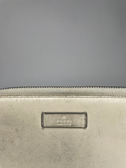 Vintage Gucci Leather Wallet White